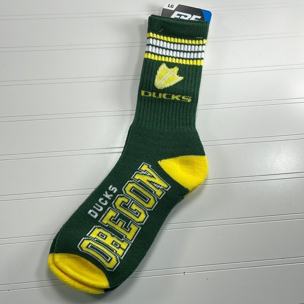 𝅺fbf originals Oregon Ducks Socks Size Large 10-13 NEW
